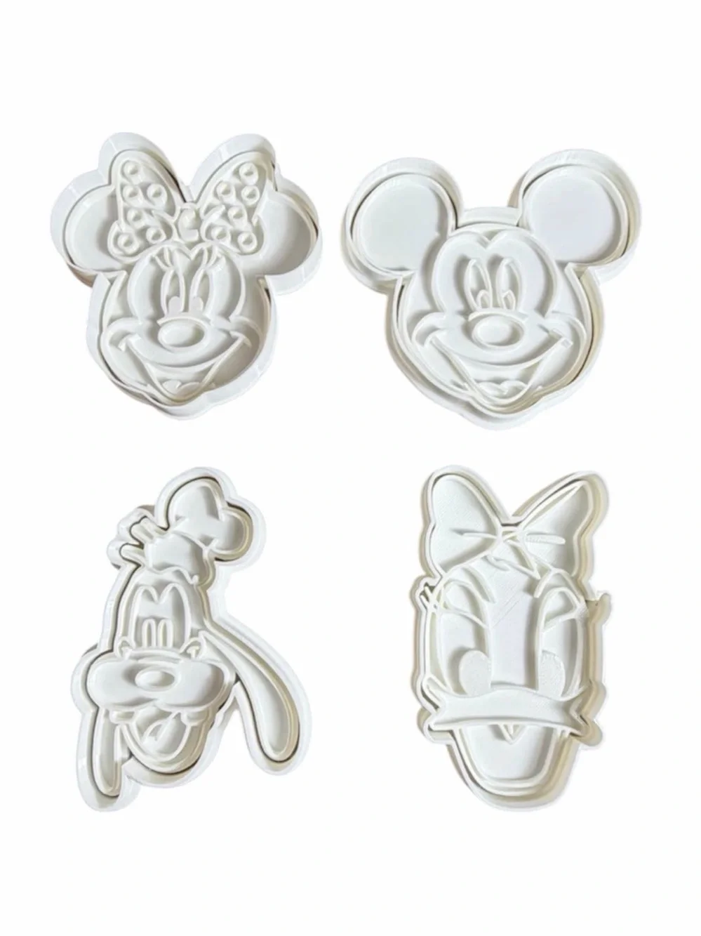 Mickey Mouse & Friends Cookie Cutter and Stamp Set Fondant Clay Baking Tools